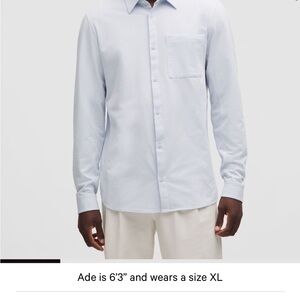 Lululemon Athletica Blue Casual Button Down Shirt
